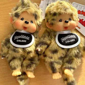 특가 택 포함 새상품 초귀염! 레오파드 무늬 봉제 인형 키링 2개 세트!