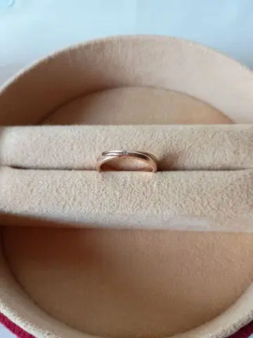 ete 크로스 반지 핑크 골드 9호