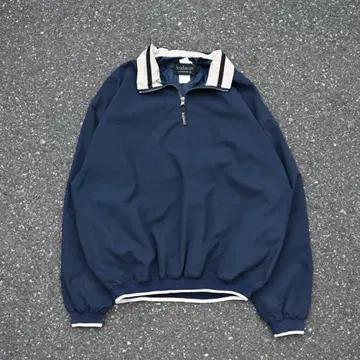 level wear 하프 지퍼 나일론 풀오버 자켓