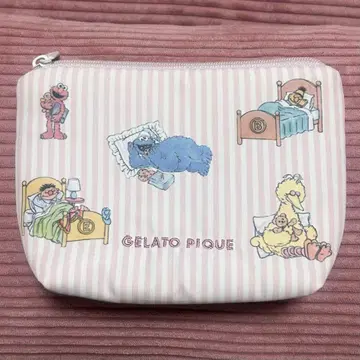 [ 젤라피케 ] 세서미 스트릿 콜라보 파우치&티슈 케이스 핑크