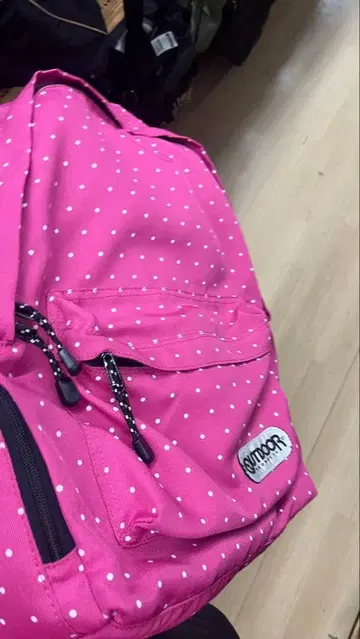 OUTDOOR 핑크 여성용 남성용 백팩