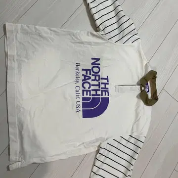 THE NORTH FACE 스트라이프 소매 롱 T셔츠