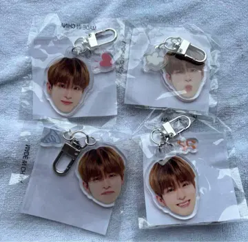 treasure 얼굴 아크릴 키링 희로애락 아사히 컴플리트