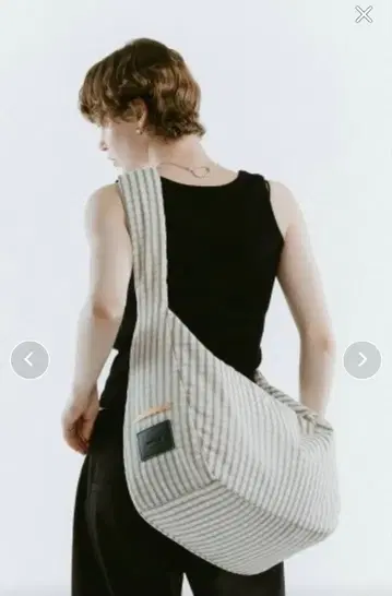 크누스머프 파피 체크 숄더백 대용량 마더백