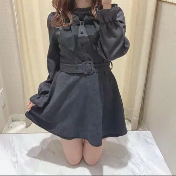 evelyn 코듀로이 리본 올인원