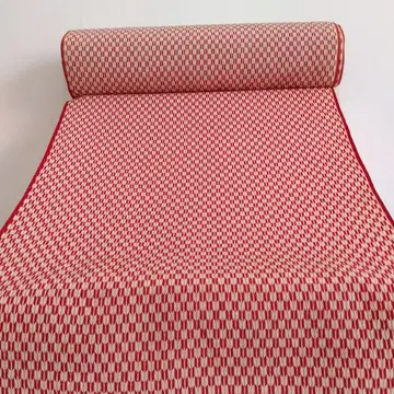 쇼와 레트로 빨간색과 화이트 기모노 옷감