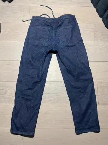 다크 네이비 데님 팬츠 허리 조절 가능