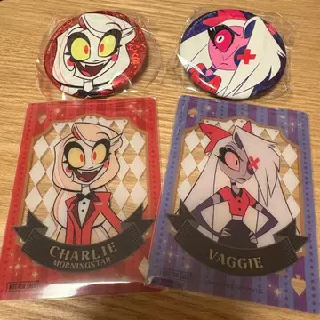 해즈빈 호텔 팝업 홀로그램 캔뱃지 바기 찰리