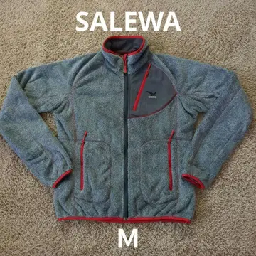 SALEWA 플리스 자켓 M 그레이/레드 (중고)