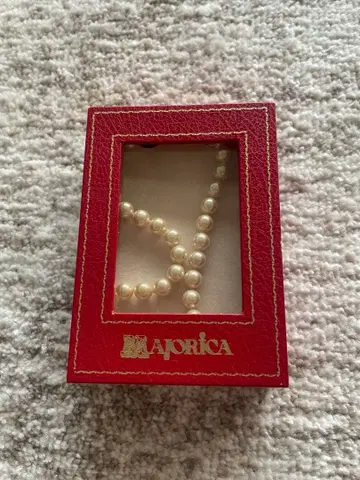 새상품급 MAJORICA 진주 목걸이