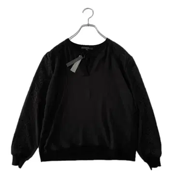 새상품 ANAYI 아나이 / 니트 새틴 레이스 도킹 티셔츠