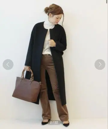 Deuxieme Classe 노카라 코트 블랙