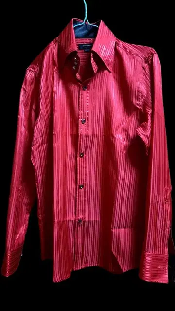 MEN'S TERORAS 스트라이프 레드 셔츠 M