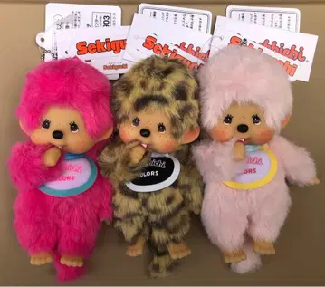 특가 택 포함 새상품 초귀여움! 인기 컬러 봉제 인형 키링 3개 세트!