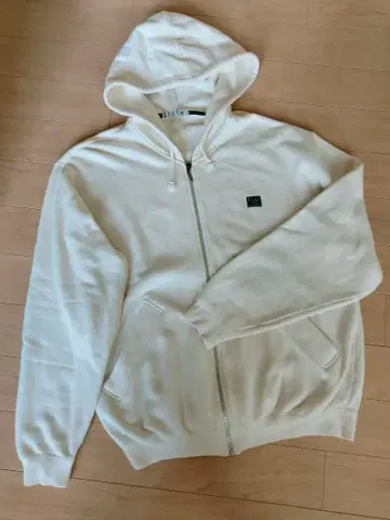 ELLE PARIS 화이트 풀 집업 후드티