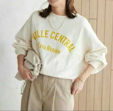 JOURNALSTANDARDrelume 아치 로고 풀오버 와이드 맨투맨