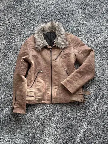 semanticDesign leopard fur jacket