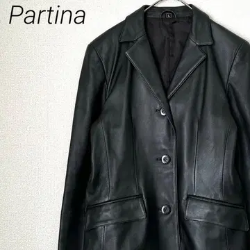 Partina 가죽 자켓 테일러드 자켓 양가죽 천연 가죽 포켓 부착