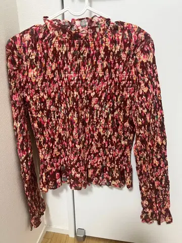 새상품급 Merlette 꽃무늬 긴팔 블라우스