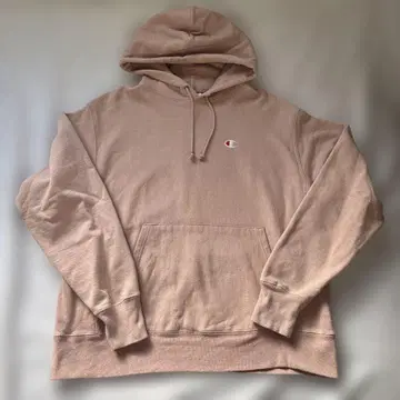 Champion 리버스 위브 파랑 단색 택 후드티 L 핑크 구제 의류