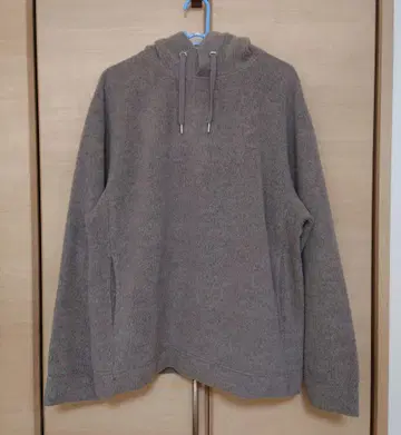 UNIQLO U 와이드 핏 플리스 풀오버 후드티 (긴팔)