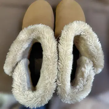 컬럼비아 베이지 스웨이드 숏부츠 26cm