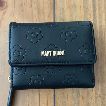마리콴트 MARY QUANT 블랙 3단 접이식 지갑