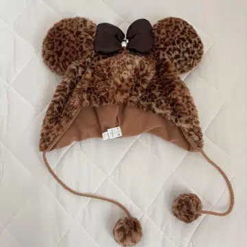 디즈니 레오파드 무늬 팬캡