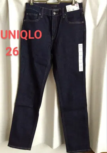유니클로 스트레치 슬림 스트레이트 청바지 26 긴 길이