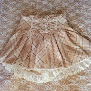 리즈리사 체크 치마바지