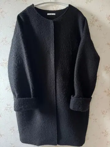 k* 노카라 블랙 하프 코트 M