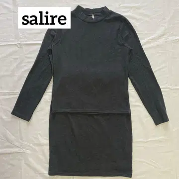 salire(세리아) / 니트 하이넥 스커트 셋업