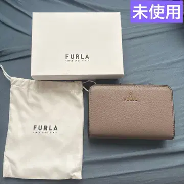 FURLA 까멜리아 접이식 지갑 그레이지
