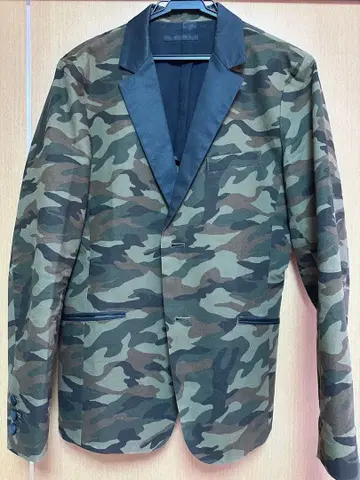 [ Luva Tram ] 카모 패턴 테일러드 자켓 46 M 사이즈