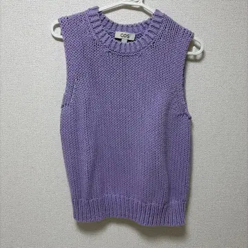 COS 라벤더 슬리브리스 니트 베스트 EU36