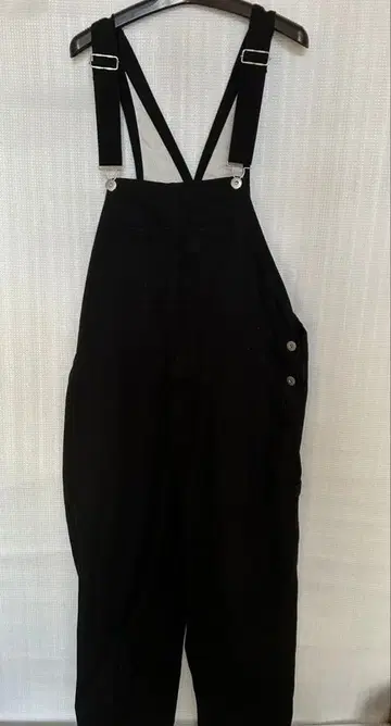 새상품급 BACK NUMBER 블랙 오버롤 L 사이즈