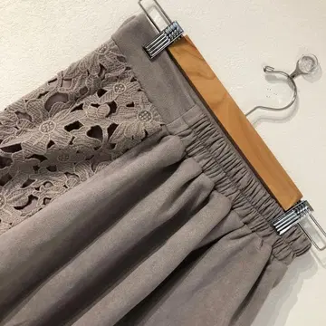 새상품급 스커트 허리밴딩 소프트 퍼플 프리 사이즈