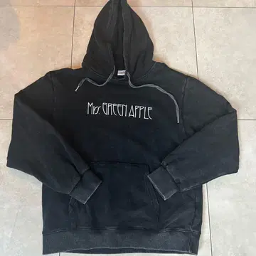 Mrs GREEN APPLE 바벨탑 데미지 가공 후드티 M