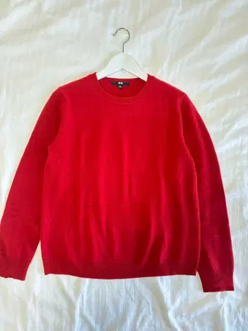 [컨디션 최상] 유니클로 캐시미어 100% 크루넥 스웨터 여성용 XL