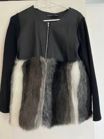 나르시스JAPAN 가죽 퍼(fur) 부착 자켓