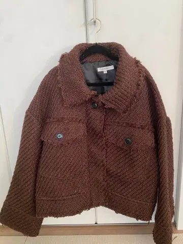 moussy 아우터 보아 브라운 자켓