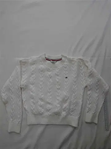 타미 힐피거 케이블 니트 스웨터 S 사이즈 화이트 계열