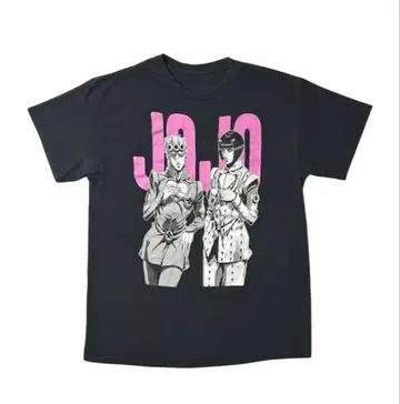 죠죠의 기묘한 모험 제5부 죠르노 T셔츠 블랙