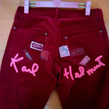 Karl Helmut 백 로고 자수 코듀로이 팬츠 M