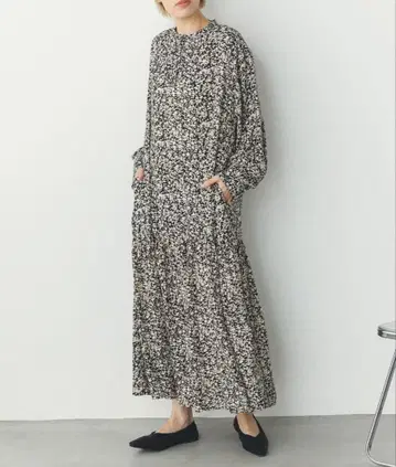 hunch 패턴 프린트 원피스