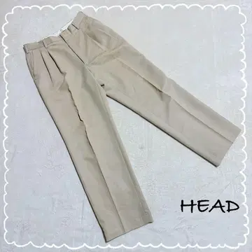 [ HEAD ] 남성용 베이지 센터 프레스 바지 팬츠