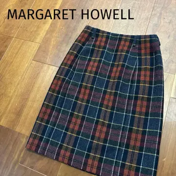 MARGARET HOWELL 마가렛호웰 체크 빨간색