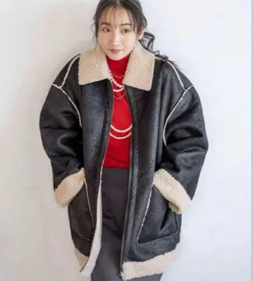 로리즈팜 리버서블 보아 ZIP 블루종