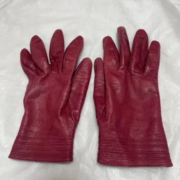 미라숀 가죽 장갑 버건디 핏감 있음
