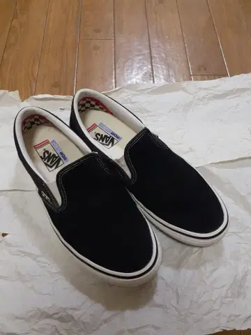 VANS 스케이트 슬립온 팝 블랙/화이트